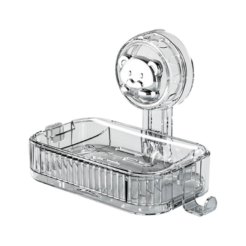 Сапунник за стена с присоска, без пробиване, пластмасов, 200 бр. в кутия