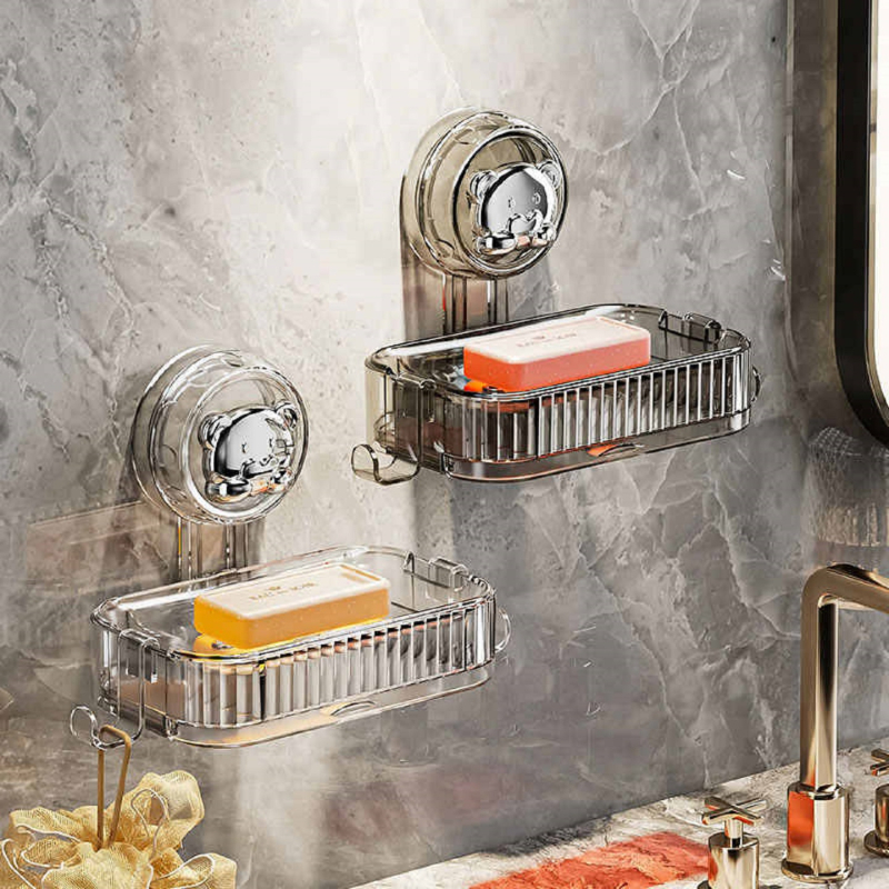 Сапунник за стена с присоска, без пробиване, пластмасов, 200 бр. в кутия