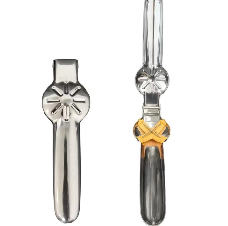 Отварач за кестени и кръстовиден клип – неръждаема стомана, модерен минималистичен дизайн