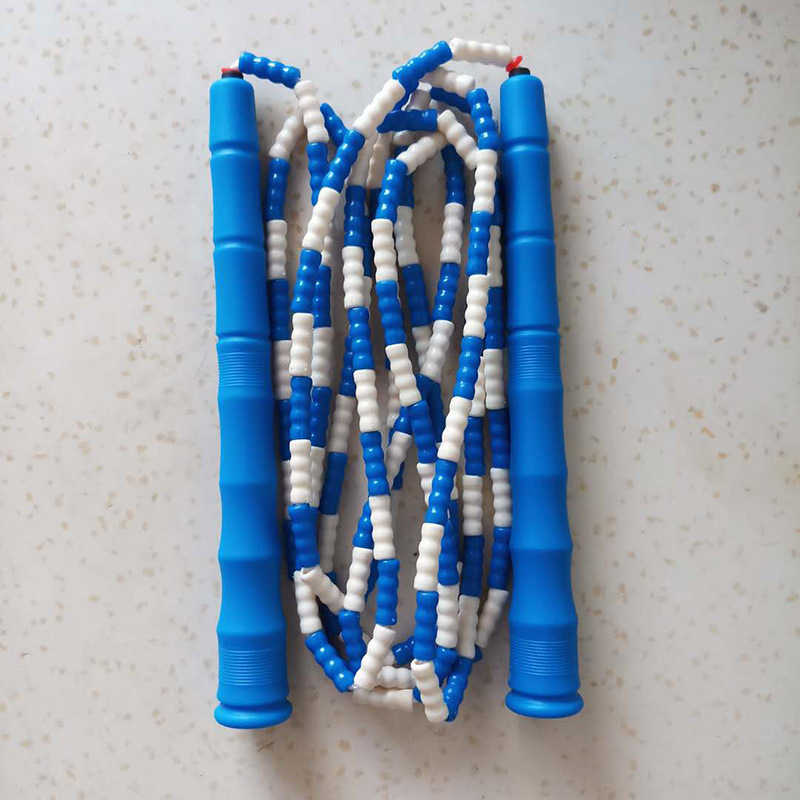 Skakačko uže s perljastim segmentima i bambus uzicama, PP materijal, za odrasle i studente, 3 specifikacije