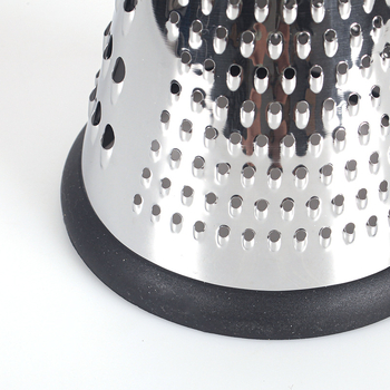 Naribac za sir i povrće s drvenim držalom – konusnog oblika od nehrđajućeg čelika, ručni rad, višenamjenski kuhinjski alat