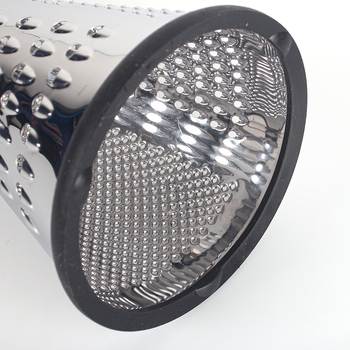 Naribac za sir i povrće s drvenim držalom – konusnog oblika od nehrđajućeg čelika, ručni rad, višenamjenski kuhinjski alat