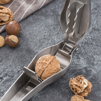 Неръждаема стомана: мултифункционални щипки за орехи и обелвач на ядки, 304 неръждаема стомана, дизайн против разпръскване, възможност за печат на лого