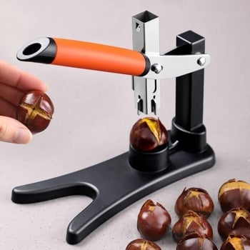Устройство за отваряне и обелване на кестени - ръчно, с кръстосан клип, за домашна употреба
