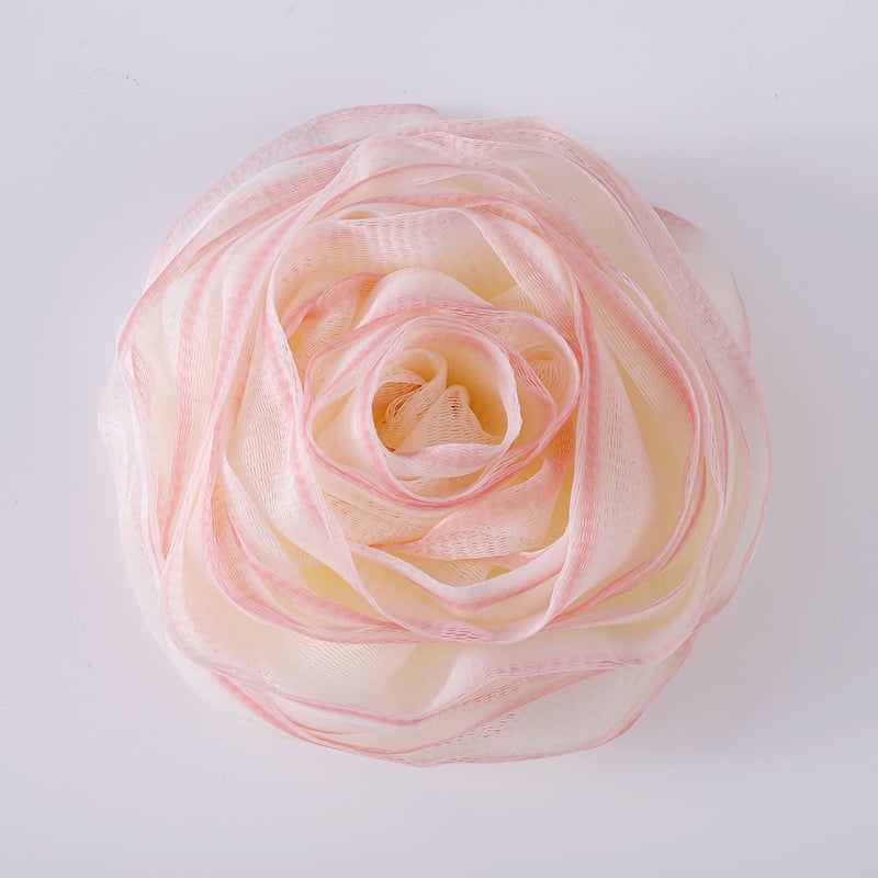 Beautifully rózsás virágos fürdőgolyó – luxus, nem szétbomló, rendkívül puha hab, PE anyag, nőknek