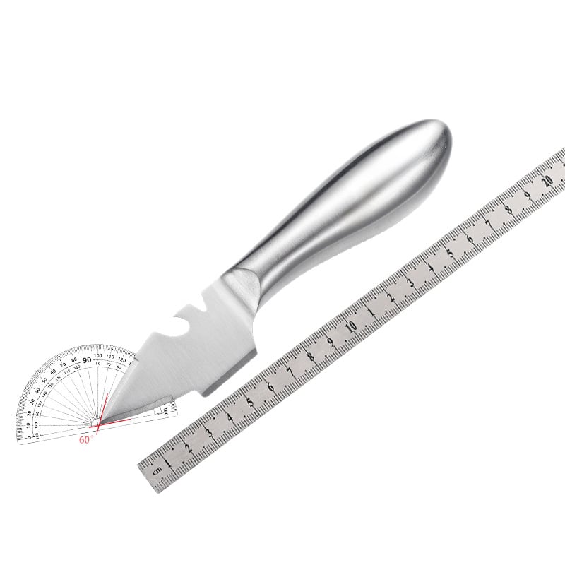 Osztriga kés és kagylóhéj nyitó – vastagított teljes acél egyrészes kialakítás, rozsdamentes acél, minimalist stílus; logó nyomtatás elérhető, testreszabás