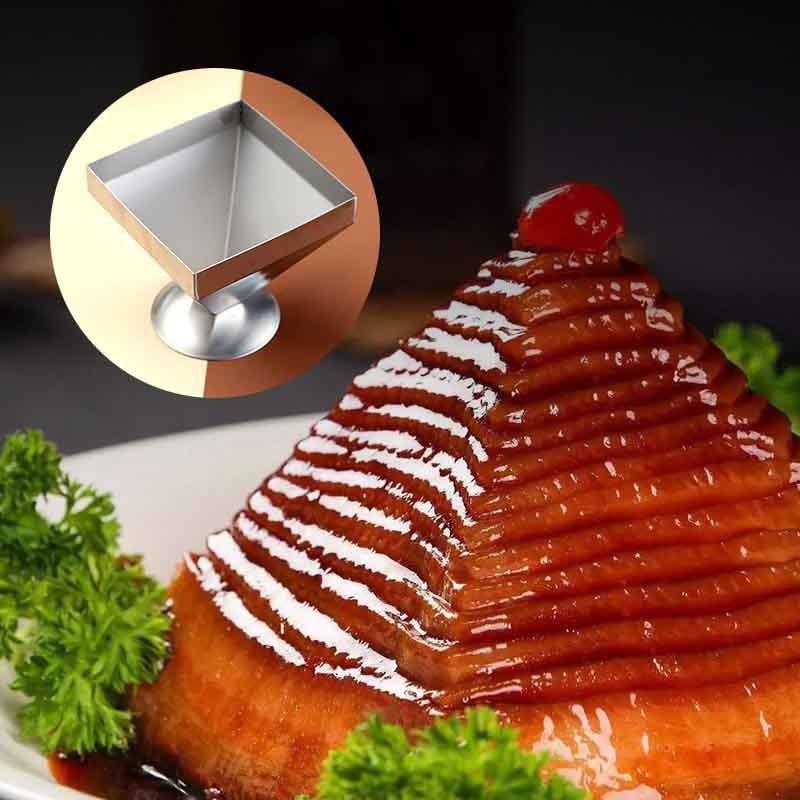 Nerđajući čelik pagoda kalup za meso — DIY kuhinjski alat s četverostrukim dizajnom, mogućnost prilagodbe i tiskanja logotipa (Materijal: Nehrđajući čelik; Kategorija: DIY kalup; Prilagodba: Da; Tisak logotipa: Da)