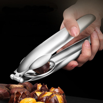 Отварящо устройство за кестени - 304 неръждаема стомана, многофункционално кухненско средство за обелване, кръстосано отваряне, щипки за кестени, модел KJT-BLJ001