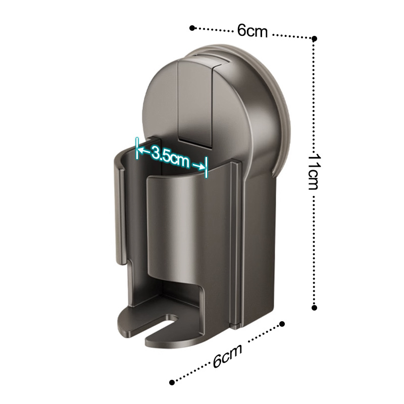 Fali fogkefetartó, vákuumos rögzítés, fúrás nélkül, ABS anyag, logó testreszabás