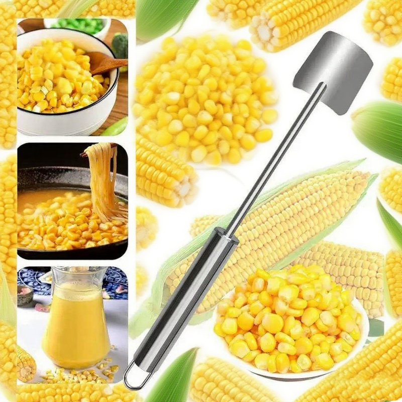 Kukoricaszem-eltávolító — 304 rozsdamentes acél, modern minimalista stílus, termékkód W-Stainless Steel Corn Peeler, export-kizárólagos kínálat