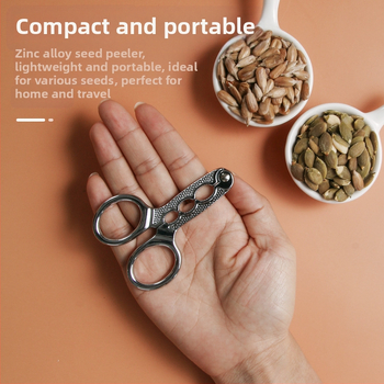 Lúpacie kliešte na semená a orechy, nerezová oceľ, minimalistický dizajn