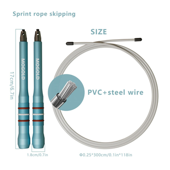 Sfoară de sărit Mogold – PVC, pentru fitness și culturism