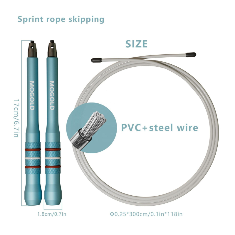 Sfoară de sărit Mogold – PVC, pentru fitness și culturism