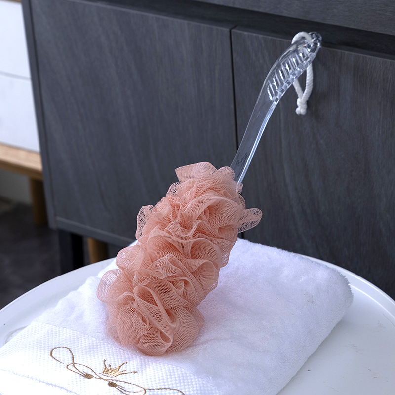 Kada za tuširanje s dugom drškom i ručicom za leđa, meka četka za kupanje, PE materijal, Jiaxuan