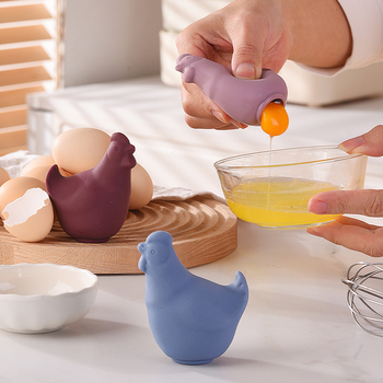 Διαχωριστής ασπραδιού από σιλικόνη — σχέδιο κοτόπουλου, Kesi, μη ηλεκτρικός, οικιακή κουζίνα