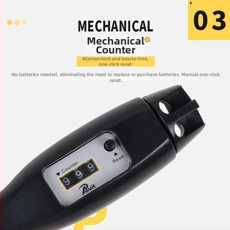 Coardă de sărit pentru copii - cu numărătoare, pentru antrenament și competiție, material PP, brand Povit