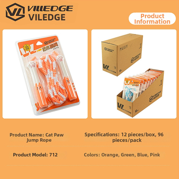 Weilaijian Dječje švihadlo s dizajnom mačje šape, ABS+PVC, podesive perle