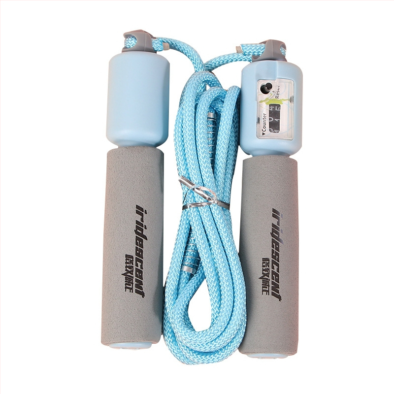 Dječje skakačko uže s pjenastim držačima, s brojačem, podesivo, PP materijal