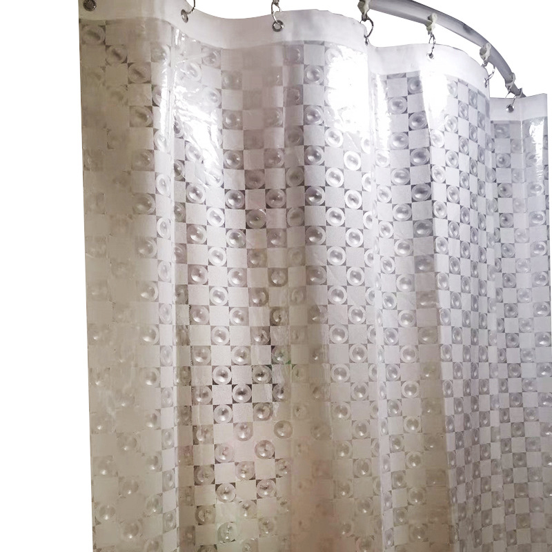 Debljena EVA kupaonska zavjesa protiv plijesni, prozirna tuš pregrada