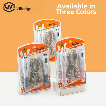 Weilaijian elektronički brojilo za preskakanje užeta od čeličnog užeta, duljina oko 2,8 m, za fitness