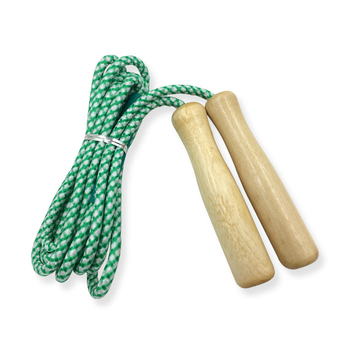 Săritură cu mâner din lemn, funie din poliester, pentru adulți și competiții, model 080233, specificație 2.33