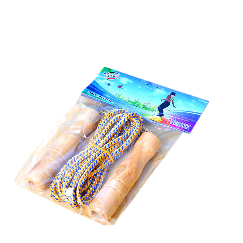 Săritură cu mâner din lemn, funie din poliester, pentru adulți și competiții, model 080233, specificație 2.33