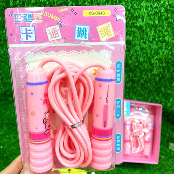 Coardă de sărit pentru copii, reglabilă, din cauciuc, moale, pentru exerciții în aer liber