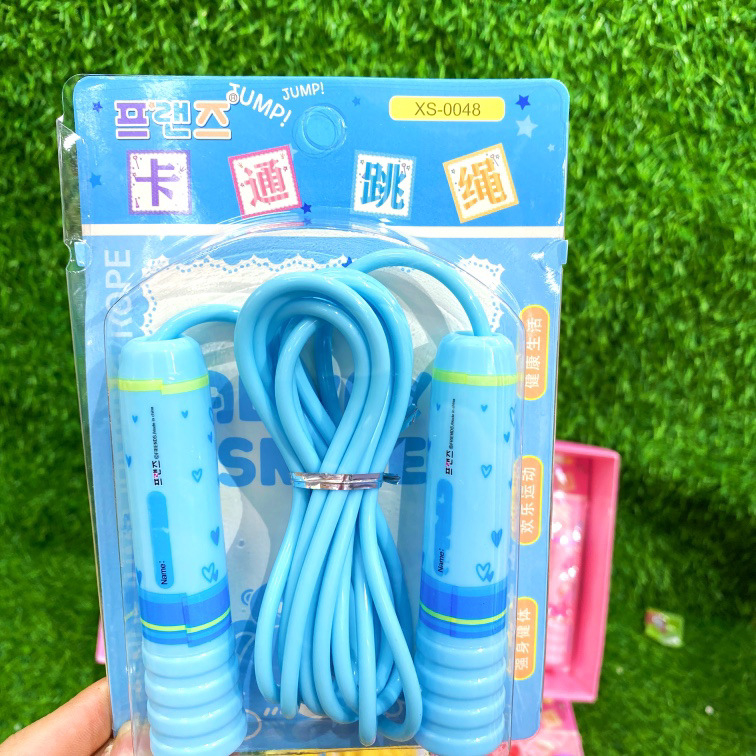Coardă de sărit pentru copii, reglabilă, din cauciuc, moale, pentru exerciții în aer liber