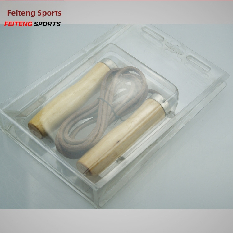 Sfoară de sărit cu rulmenți, piele de vită – pentru fitness, sporturi școlare și dans