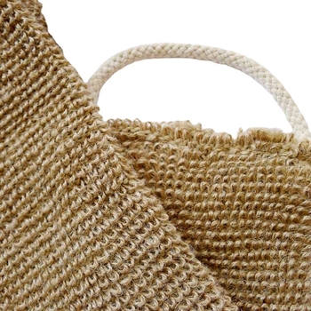 Fox set prosoape de baie din ramie și iută, cu curea pentru spate și prosop de baie din bumbac-lin, personalizabil