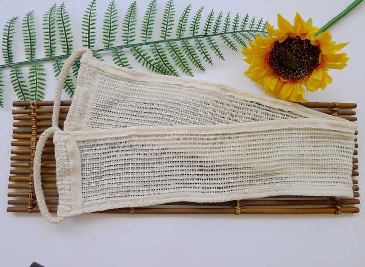 Fox set prosoape de baie din ramie și iută, cu curea pentru spate și prosop de baie din bumbac-lin, personalizabil