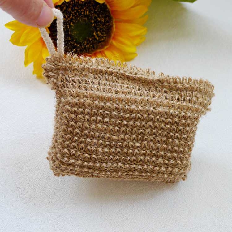 Fox set prosoape de baie din ramie și iută, cu curea pentru spate și prosop de baie din bumbac-lin, personalizabil