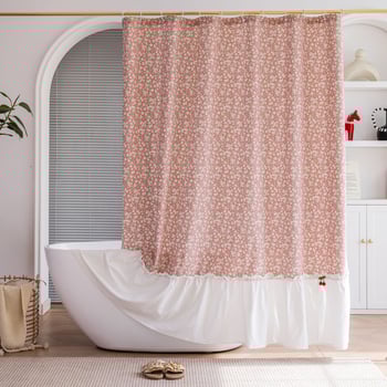 Cortină de duș poliester-bumbac, stil modern minimalist, brand Time businessman.