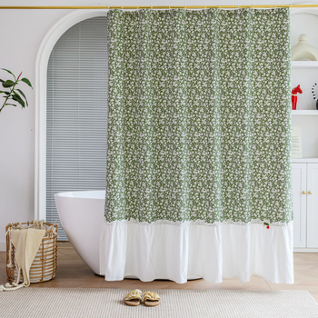 Cortină de duș poliester-bumbac, stil modern minimalist, brand Time businessman.