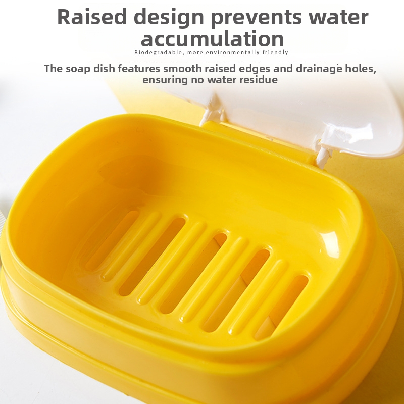 Animovaná krabička na mydlo s viečkom, prenosná do kúpeľne, PP materiál, 120 kusov, značka Presented