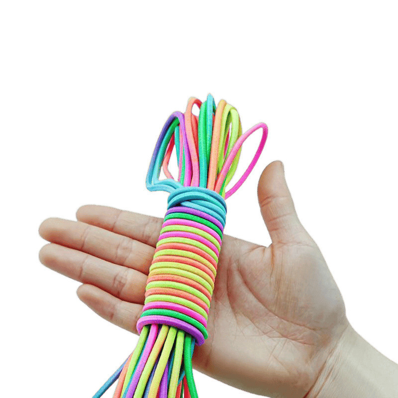 Užad za preskakanje s malim gumastim trakom, pamukovo uže, za opće vježbanje i druge sportove s loptom