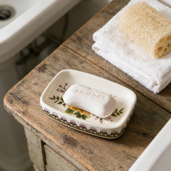 Keramički poslužavnik za sapun u europskom stilu s odvodom, mogućnost tiska logotipa, luksuzan izgled