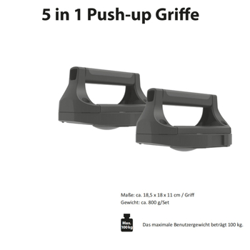 Push-Up Stand MK — Echipament de fitness 5 în 1, nerepliabil, pentru exterior și uz casnic