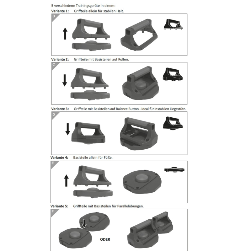 Push-Up Stand MK — Echipament de fitness 5 în 1, nerepliabil, pentru exterior și uz casnic