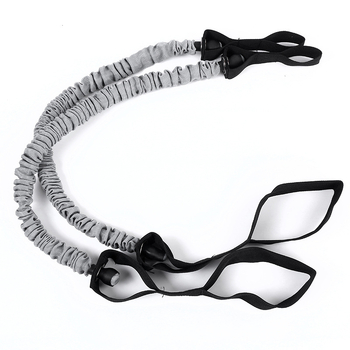 Roata abdominală cu coardă auxiliară – pliabilă, lungime totală 240 cm, secțiune elastică 50 cm, greutate 0,2 kg