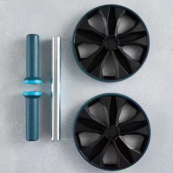 Roată abdominală cu două roți, reglabilă și demontabilă, pliabilă, greutate 630 g