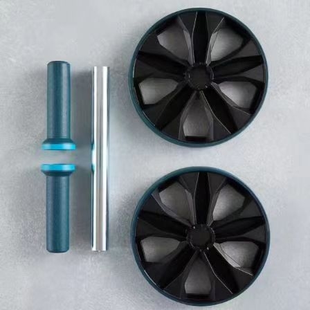 Roată abdominală cu două roți, reglabilă și demontabilă, pliabilă, greutate 630 g