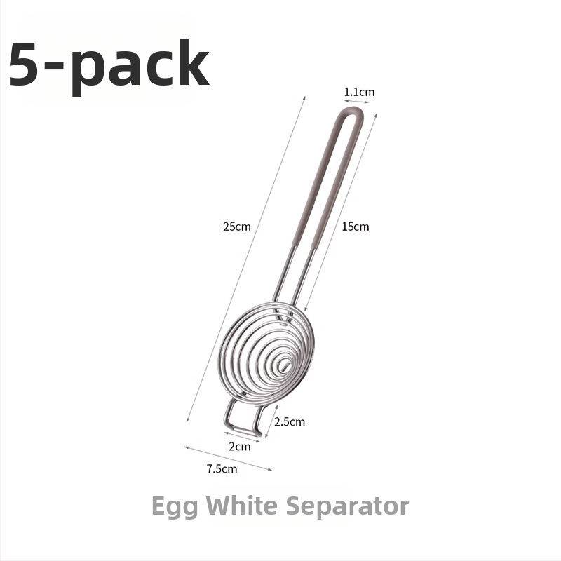 Oddelovač bielka z vajíčka – kovový ručný filter na oddelenie bielka od žĺtka, model B9902-HWQ (kovový, ručný, neelektrický)