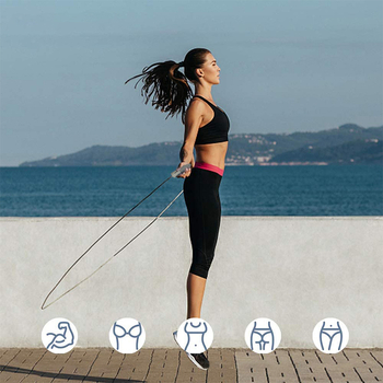 Skakač za vježbanje s mrežastom ručkom za kućni fitness i aerobik — materijal: mreža; specifikacije: 2.75; primjena: fitness oprema, fitness ljepota; licencirana privatna marka: Da