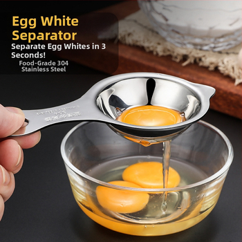Oddelovač žĺtka a bielkovín z vajíčka, nerezová oceľ, multifunkčný kuchynský nástroj (Značka: Yishang Wanjia; Materiál: Nerezová oceľ; Tlačené logo: Áno; Spracovanie na zákazku: Áno; Licencovaná súkromná značka: Áno)