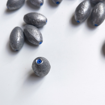 Olivo-oblik olovni uteg s jezgrom za ribolovni pribor