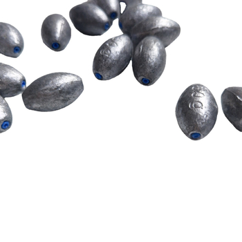 Olivo-oblik olovni uteg s jezgrom za ribolovni pribor