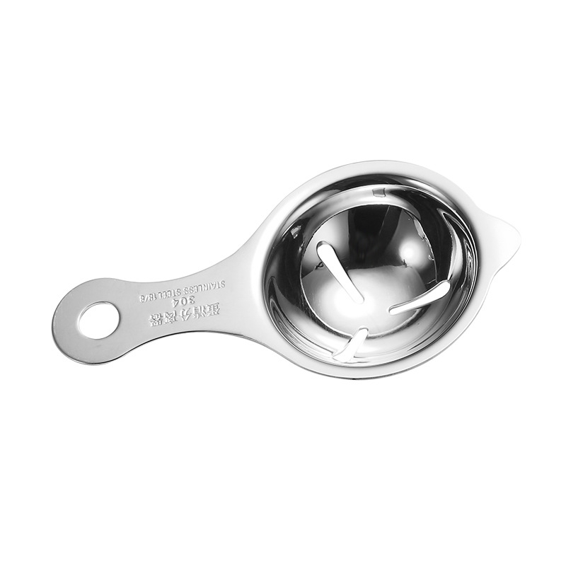 304 rozdsmentes acél tojásfehérje szétválasztó, nem elektromos, logóval testre szabható, modern konyhai eszköz