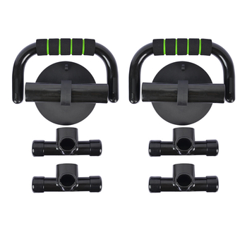 Στήριγμα για κάμψεις με πολυλειτουργικό προπονητή κοιλιακών και θωρακικών μυών, με βεντούζα (βάρος 0.8 kg; μη πτυσσόμενο; κατάλληλο για γραφείο και οικιακή χρήση)