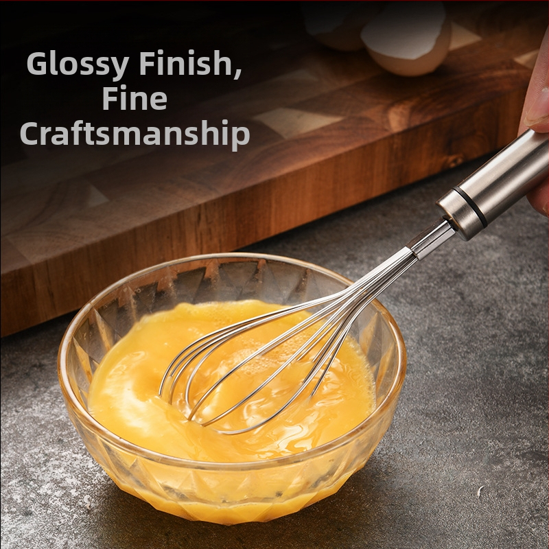 Ručný metlička na vajcia z 304 nerezovej ocele – metlička na šľahanie vajec a separátor bielkovín